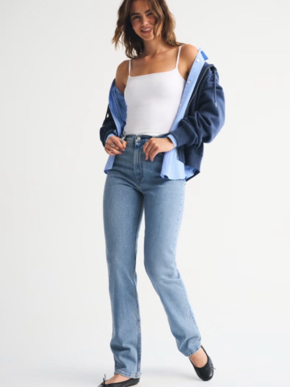 Abercrombie Ultra High Rise 90s Straight Jean